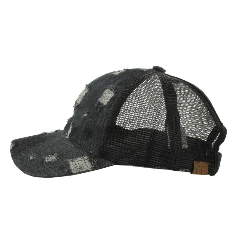 CC Denim Pony Cap with Mesh