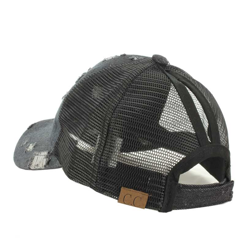 CC Denim Pony Cap with Mesh - Image 4