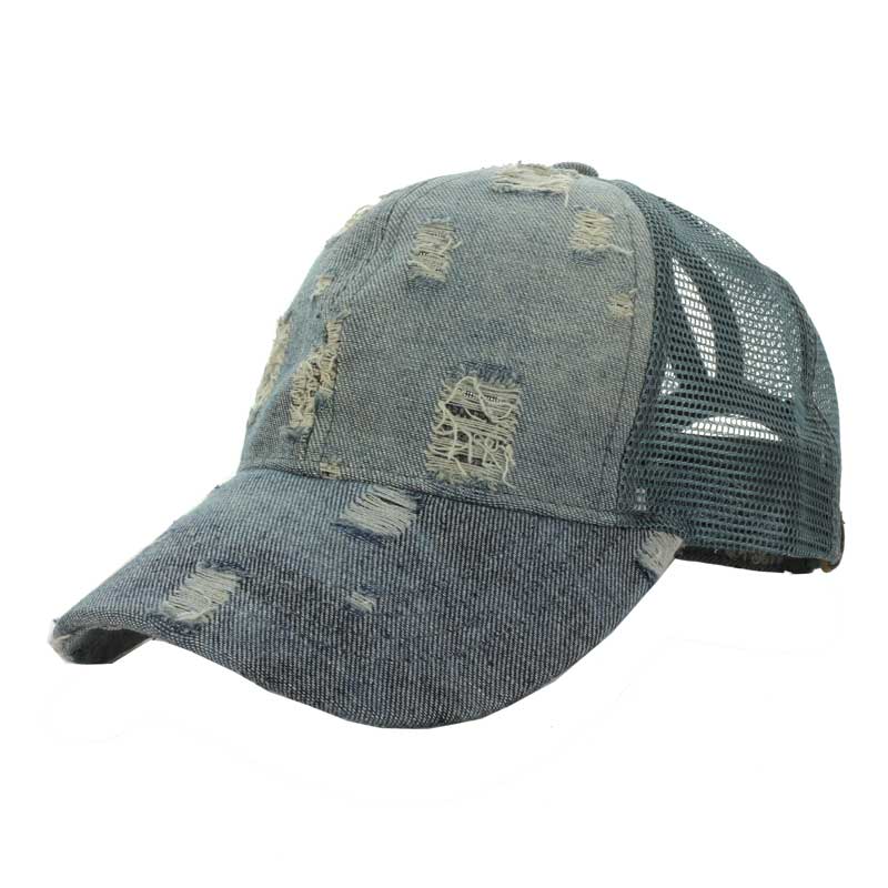 CC Denim Pony Cap with Mesh - Image 2