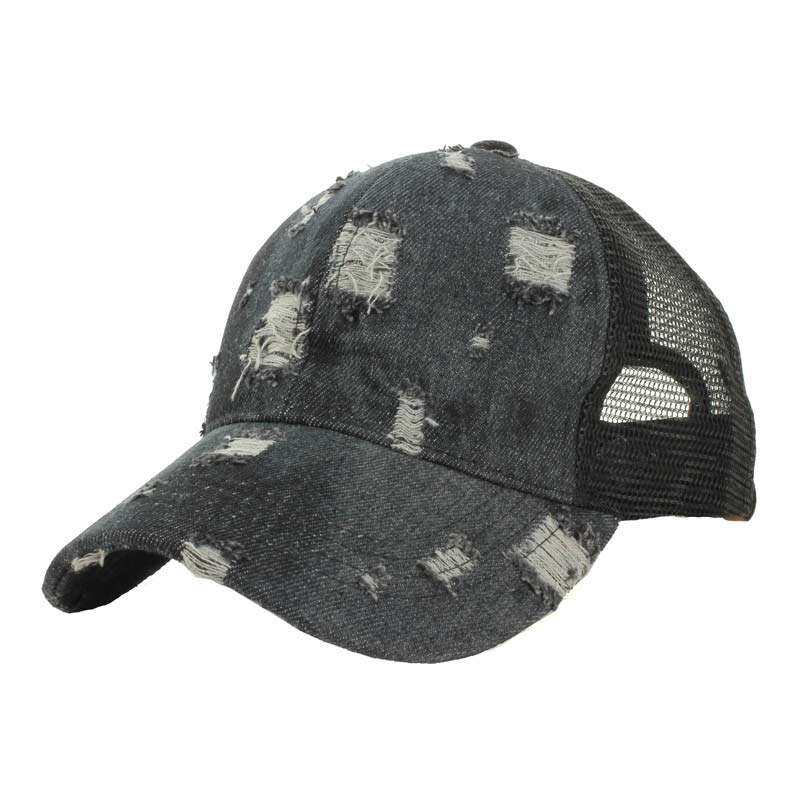 CC Denim Pony Cap with Mesh - Image 2
