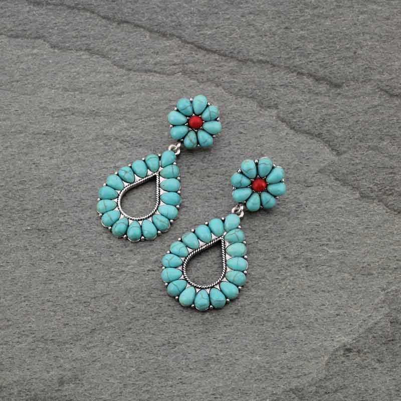 Western TQ Teardrop Post Earrings