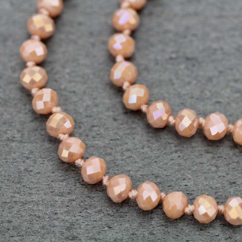 60" Endless Crystal Bead Necklace - Image 4