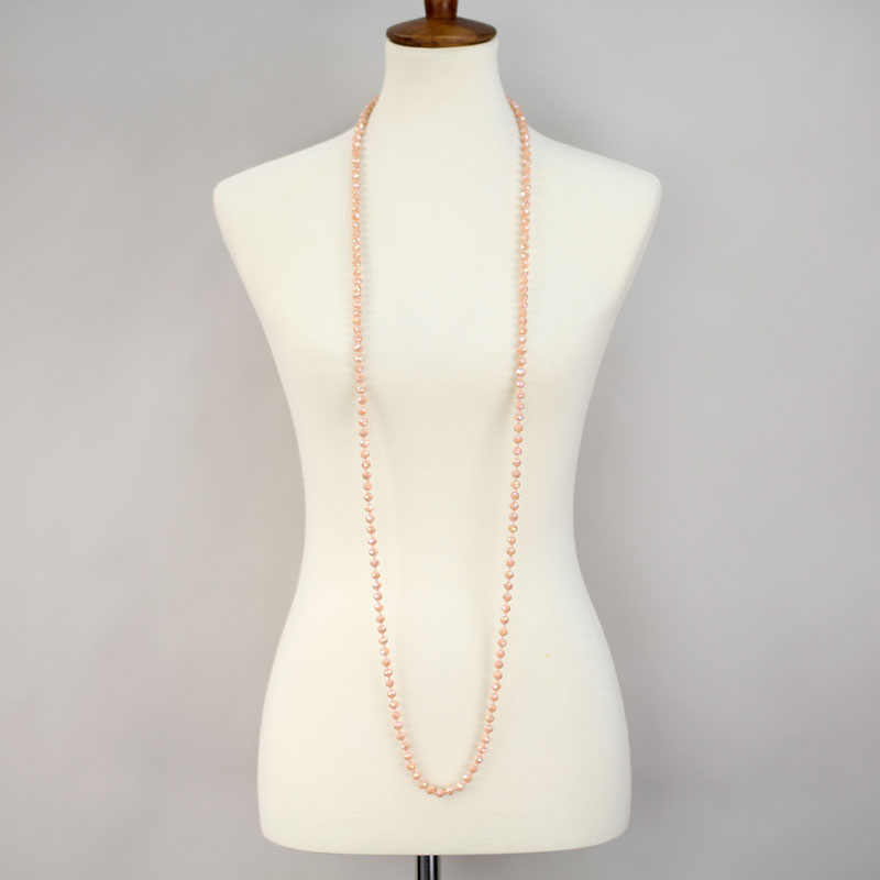 60" Endless Crystal Bead Necklace - Image 2