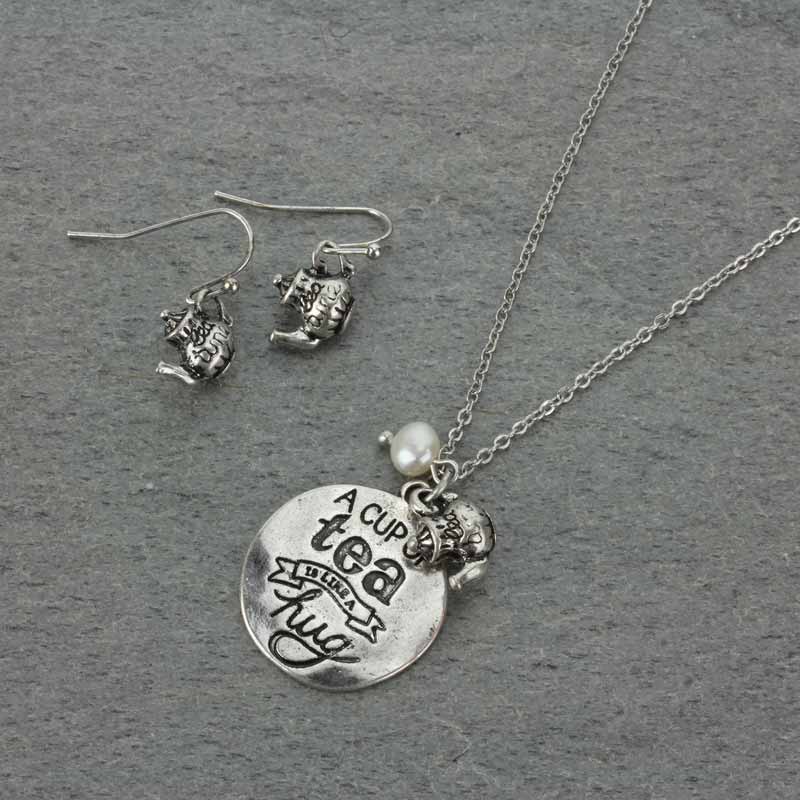 "A CUP OF TEA" Necklace Set