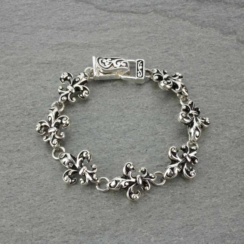 Fleur De Lis Magnetic Bracelet