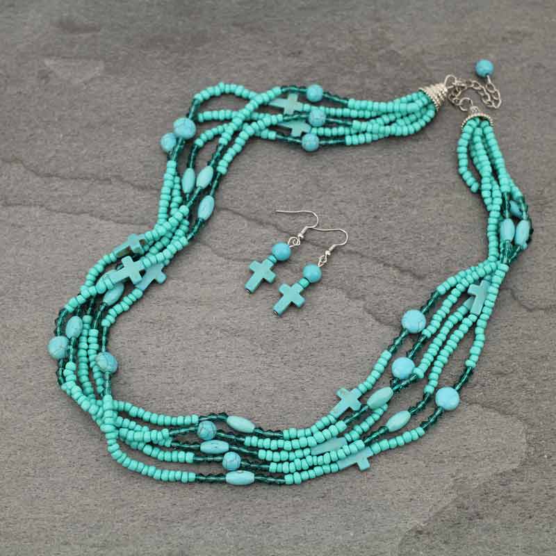 Cross Necklace Set
