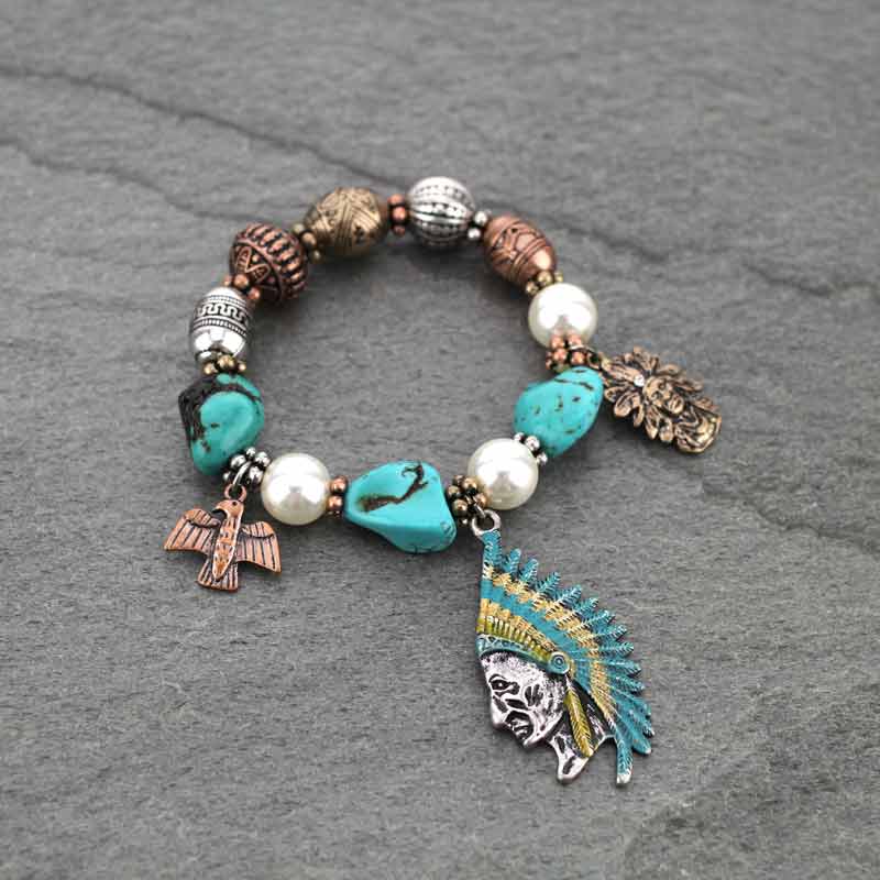 Western Indian Style Stretch Bracelet