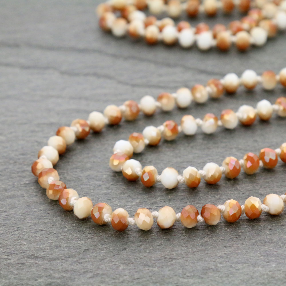 60" Endless Crystal Bead Necklace - Image 2