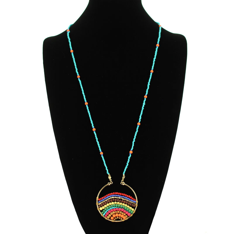 Multi Bead Round Necklace - Image 2