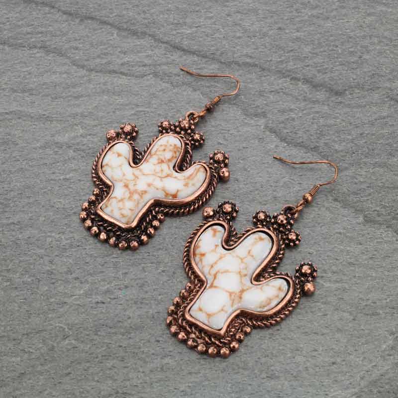 Cactus Fish Hook Earrings