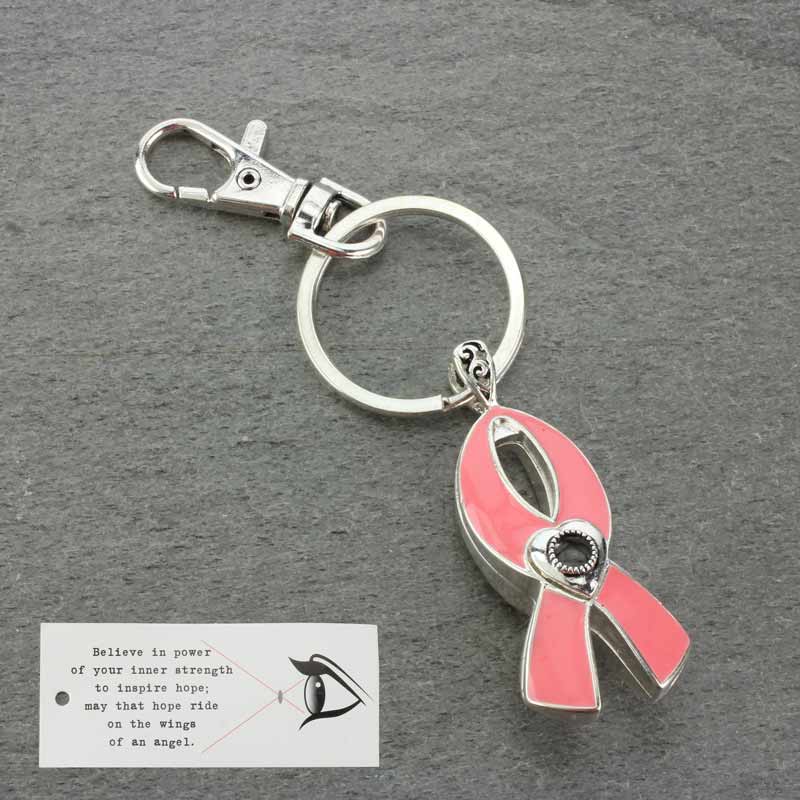 Filigree Message Magnifying Key Chain