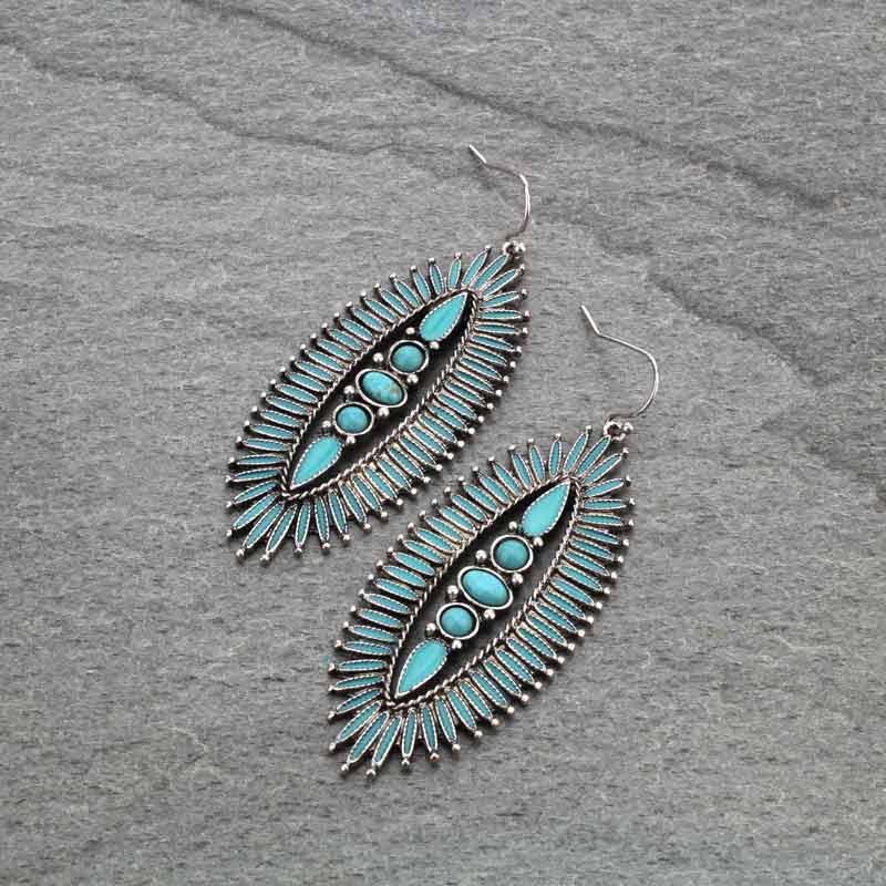 Western Cluster Dangle Earrings