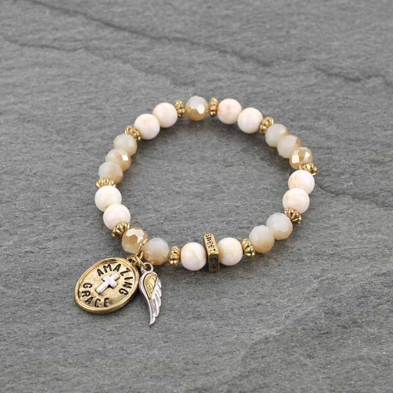 Inspiration "Amazing Grace" Bead Charm Bracelet