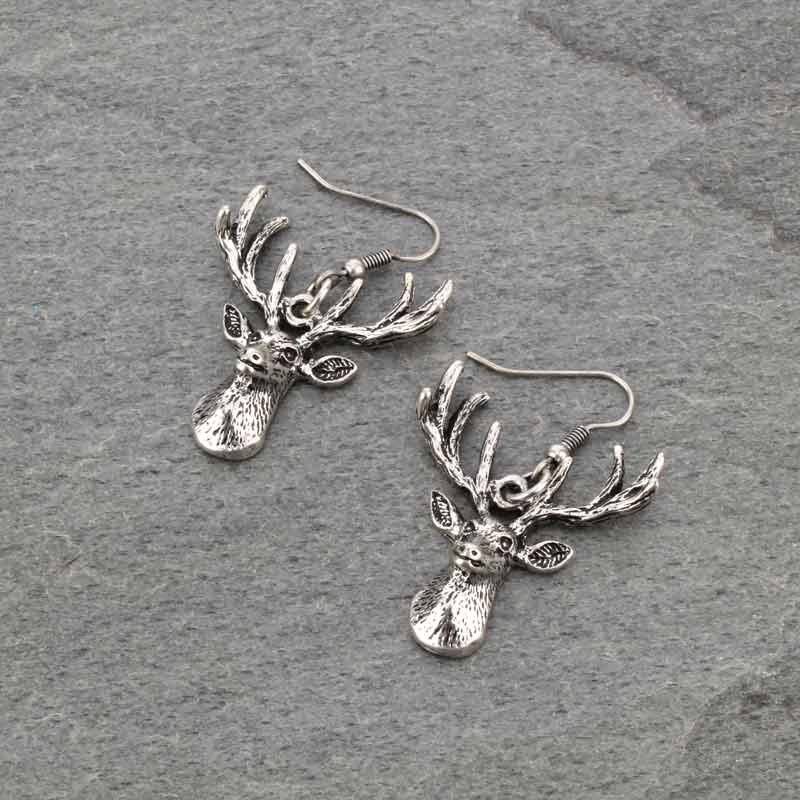 Deer Fish Hook Earrings