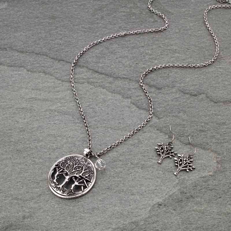 Western Tree Necklace Set