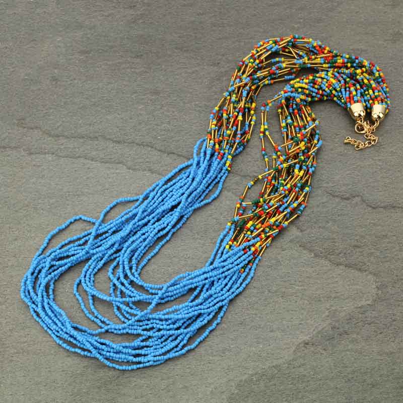 Multi Strand Seed Bead Necklace