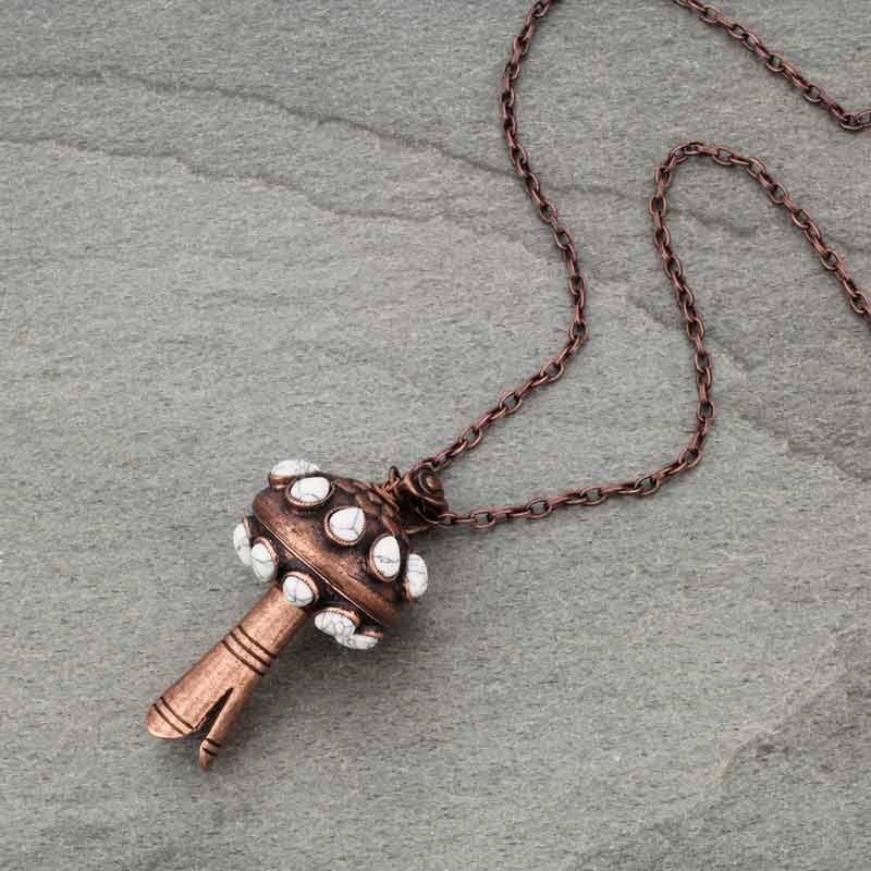 3D Single Squash Blossom Necklace