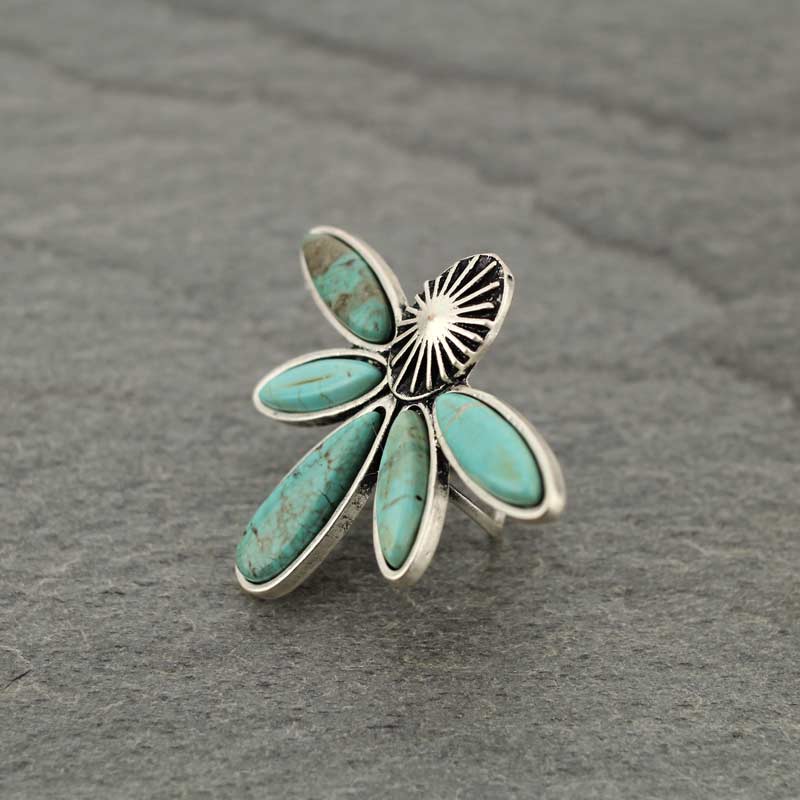Natural Stone Adjustable Ring - Image 3