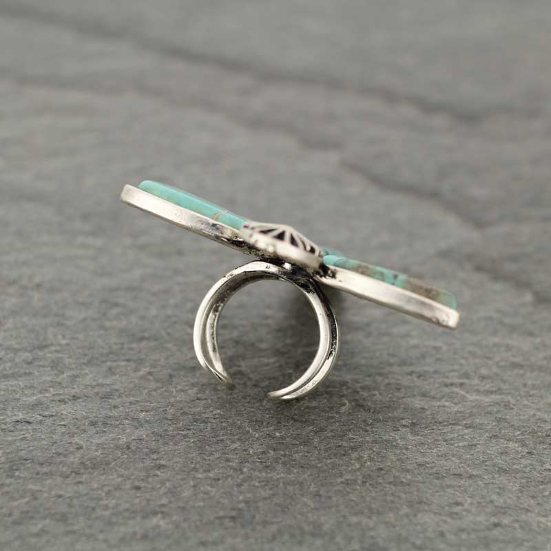 Natural Stone Adjustable Ring - Image 2