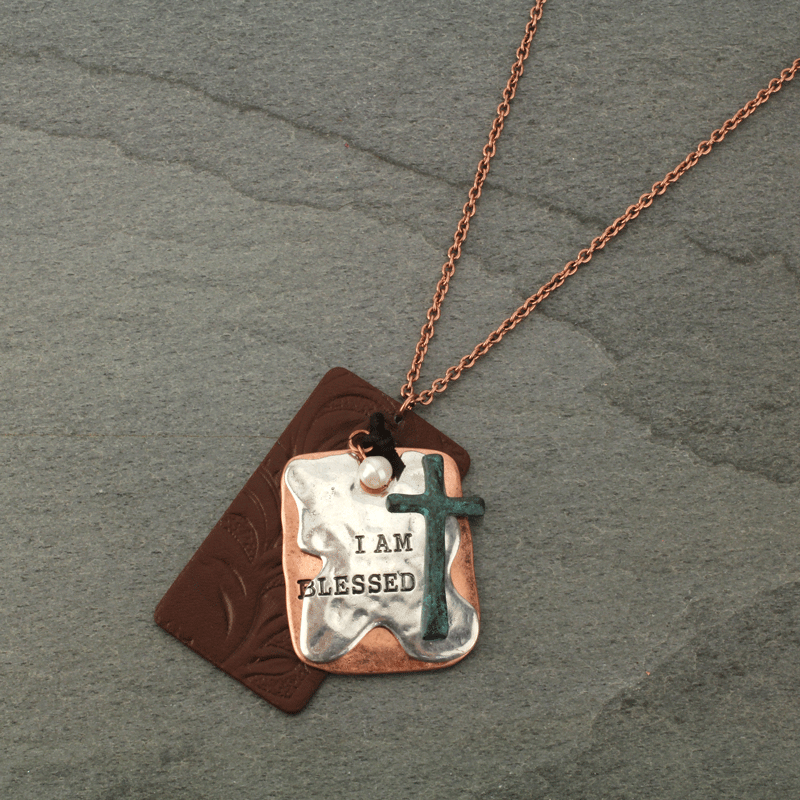 "I AM BLESSED" Leather Necklace - Image 3