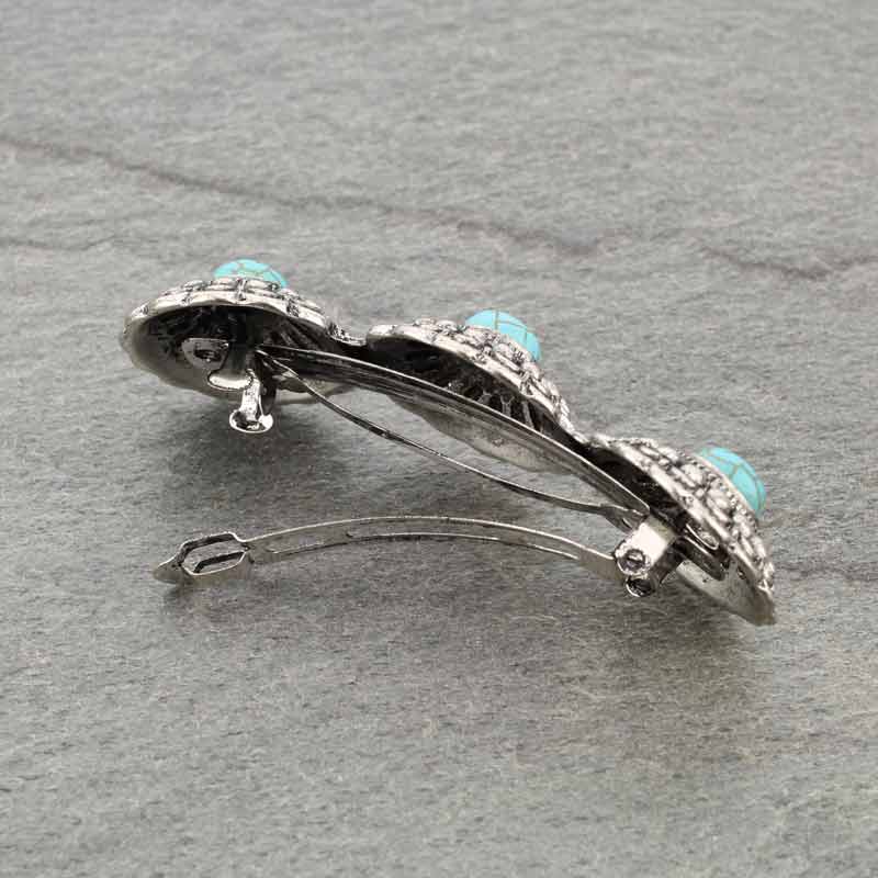 Western Turquoise Hair Clip Pin - Image 3
