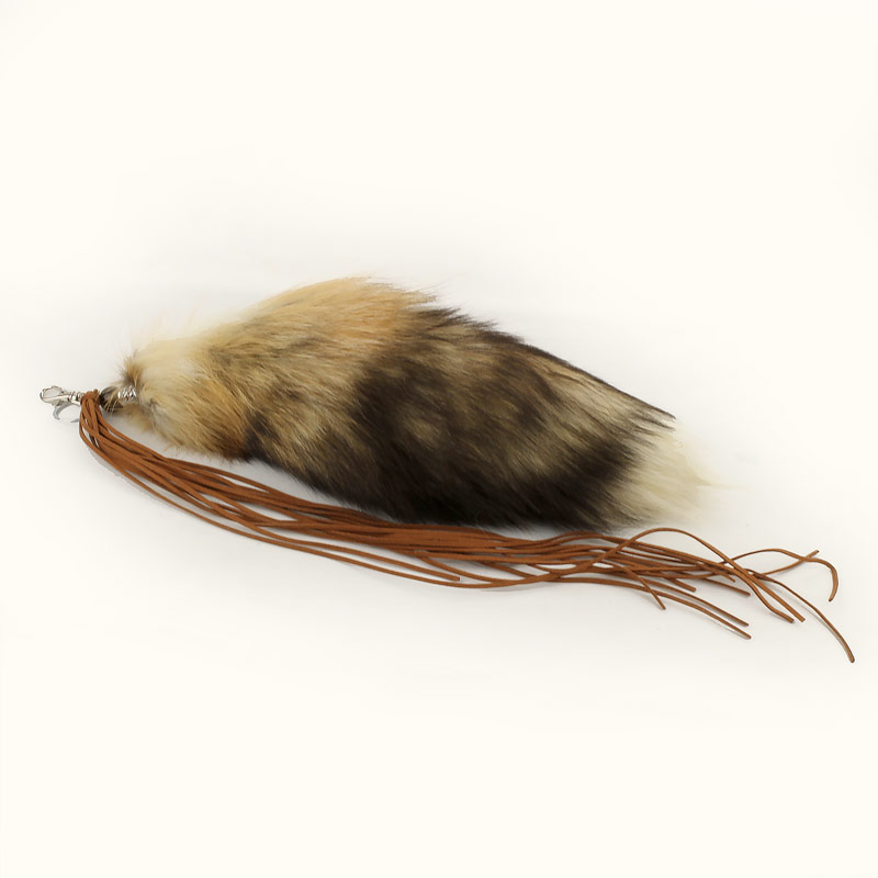 Fashion Fox Tail Faux Fur Keyring Charm - Image 2