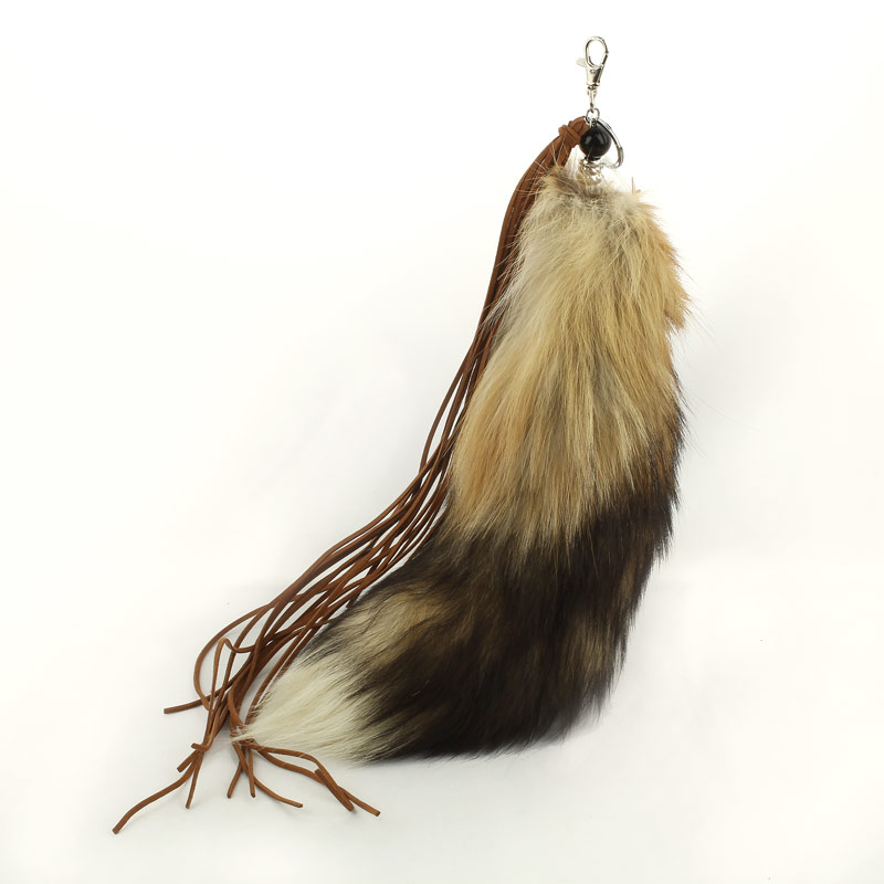 Fashion Fox Tail Faux Fur Keyring Charm - Image 3