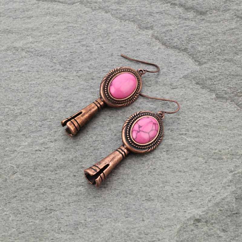 3D Single Squash Blossom Fish Hook Earrings