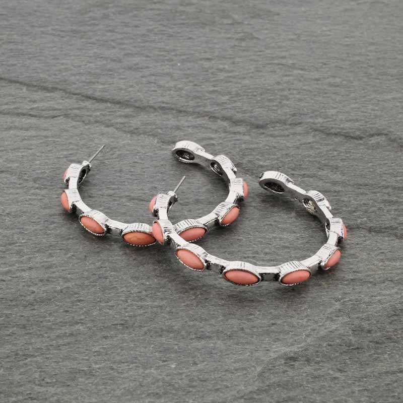 Western TQ Semi Hoop Earrings