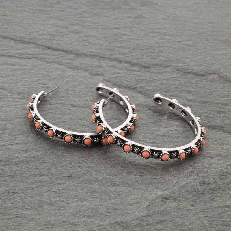 Western TQ Semi Hoop Earrings