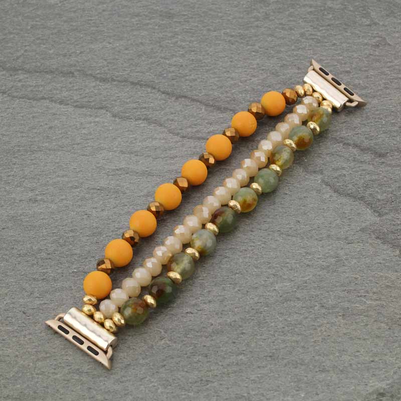 Genuine Stone Apple Watch Stretch Bands