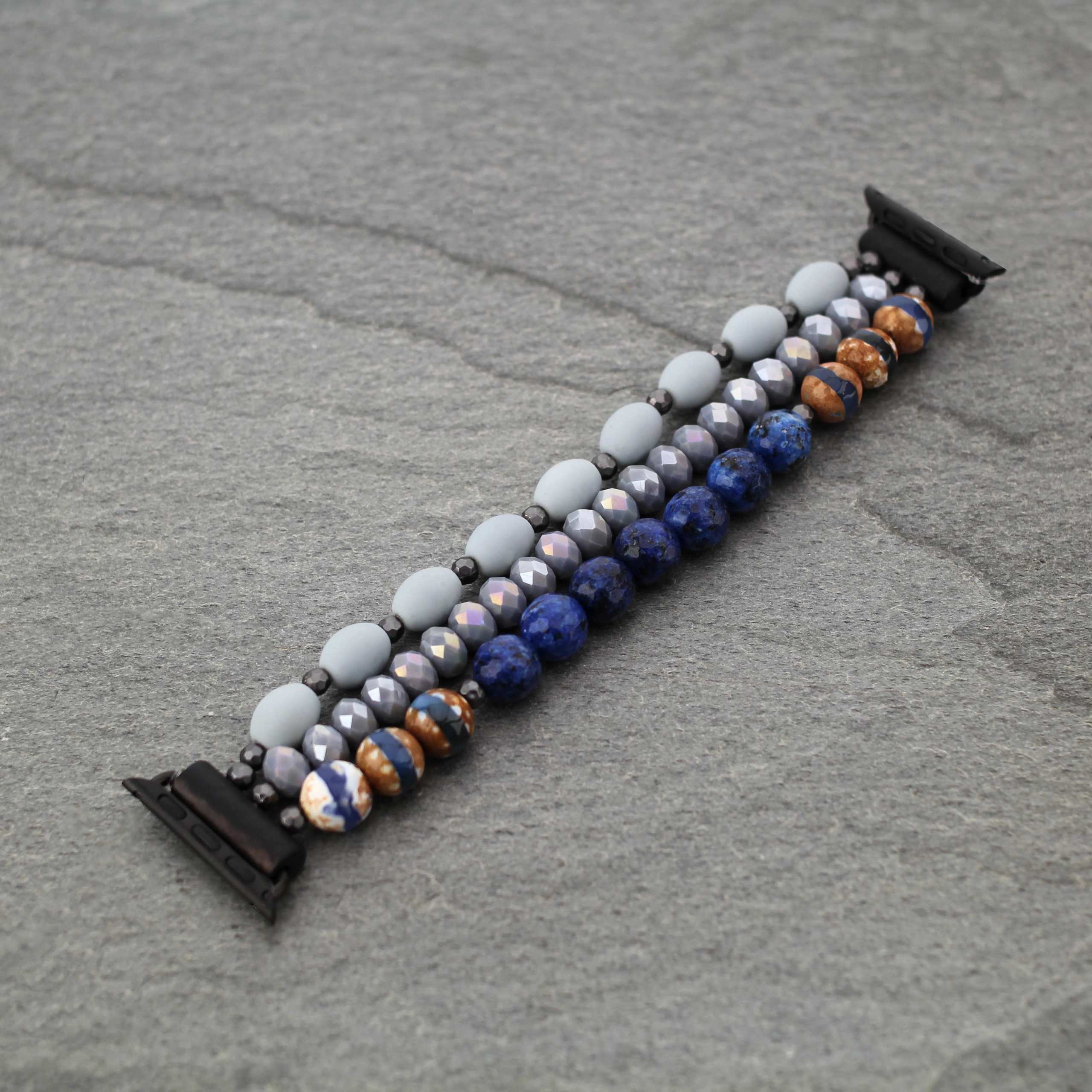 Genuine Stone Apple Watch Stretch Bands