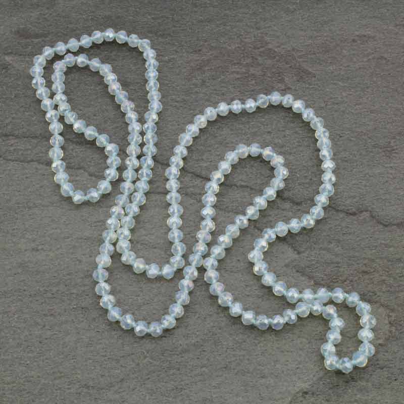 60" Endless Crystal Bead Necklace