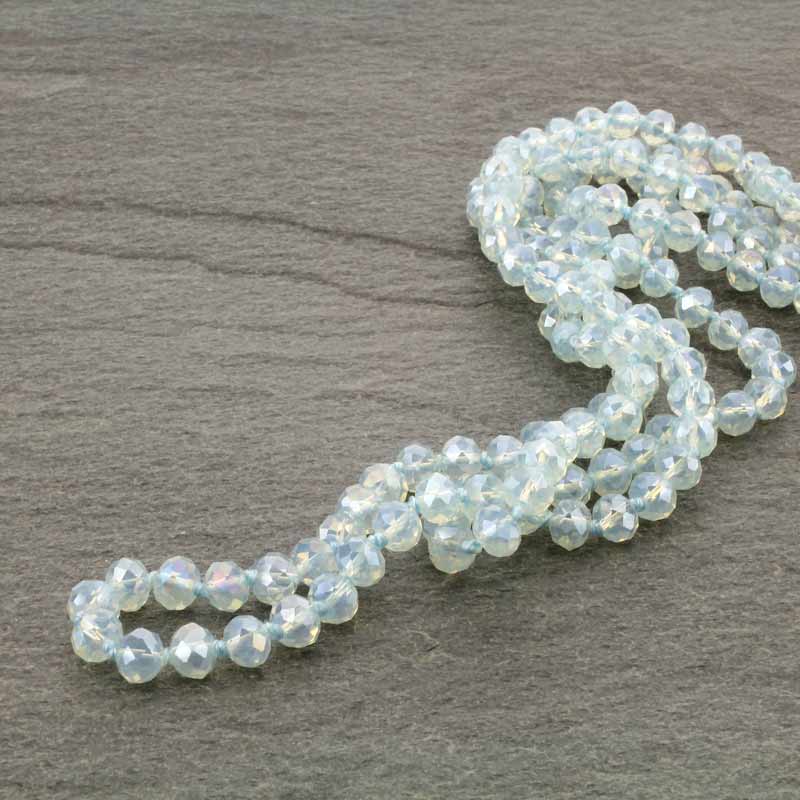 60" Endless Crystal Bead Necklace - Image 2
