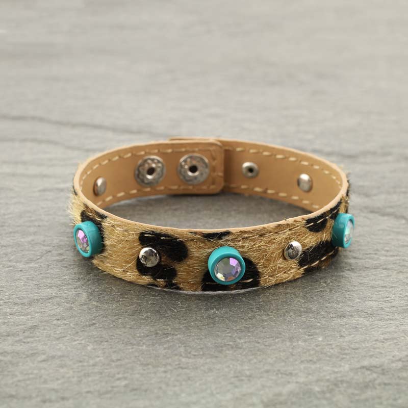 Leopard Leather Bracelet