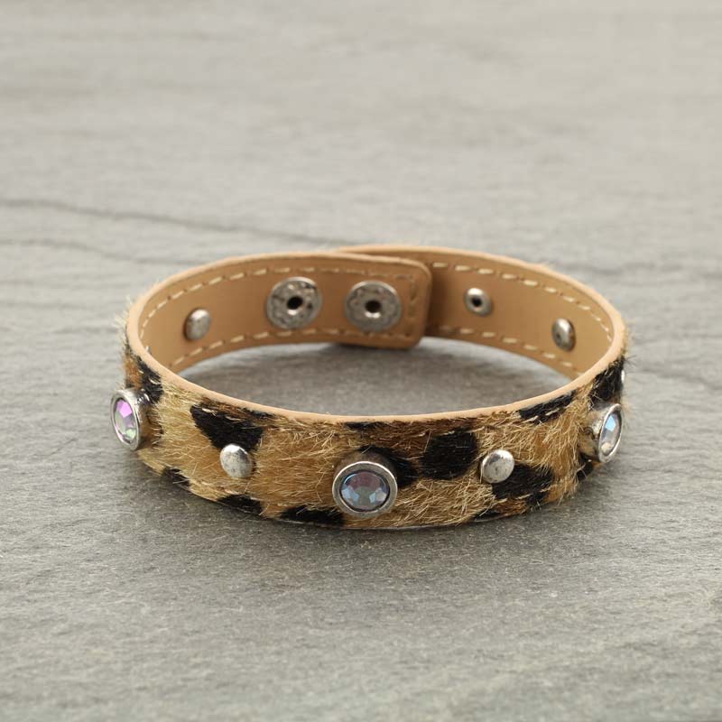 Leopard Leather Bracelet