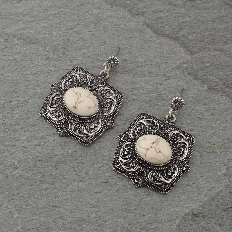 Navajo Style Square Style Post Earrings