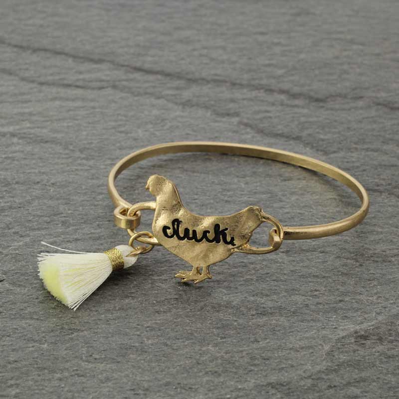 Rooster Tassel Wire Bracelet