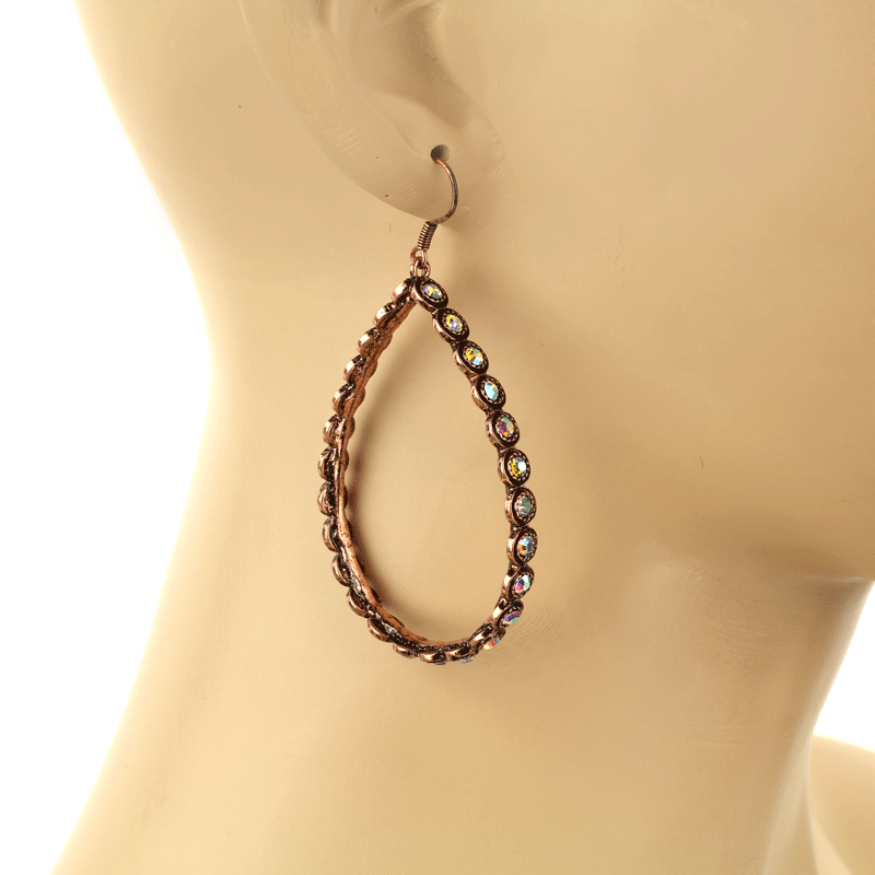 Teardrop Fish Hook Earrings - Image 2