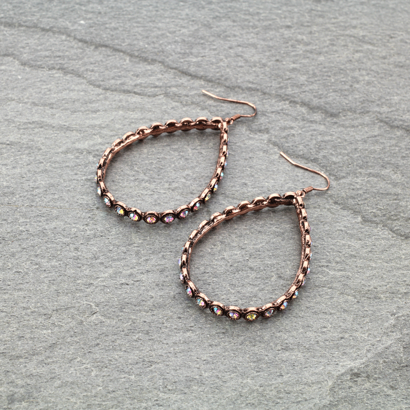 Teardrop Fish Hook Earrings