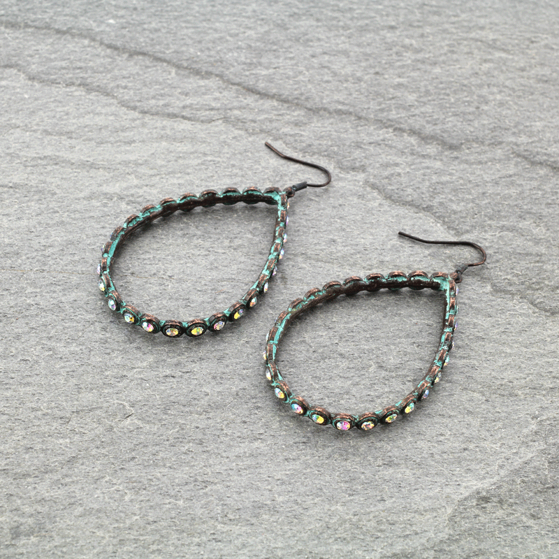Teardrop Fish Hook Earrings