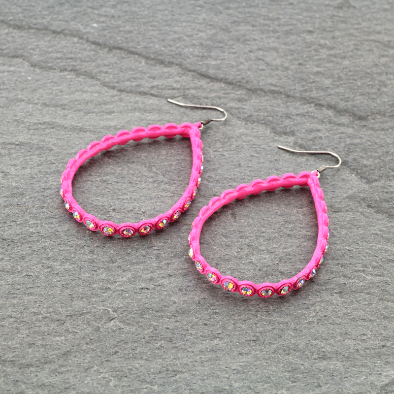 Teardrop Fish Hook Earrings