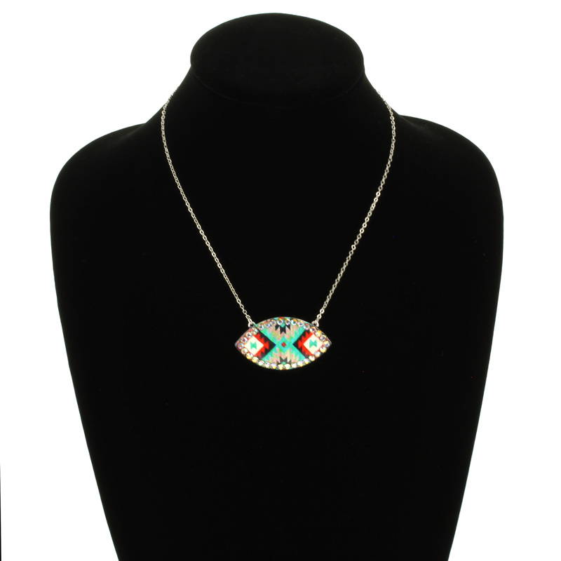 Patterned Pendant Necklace - Image 2