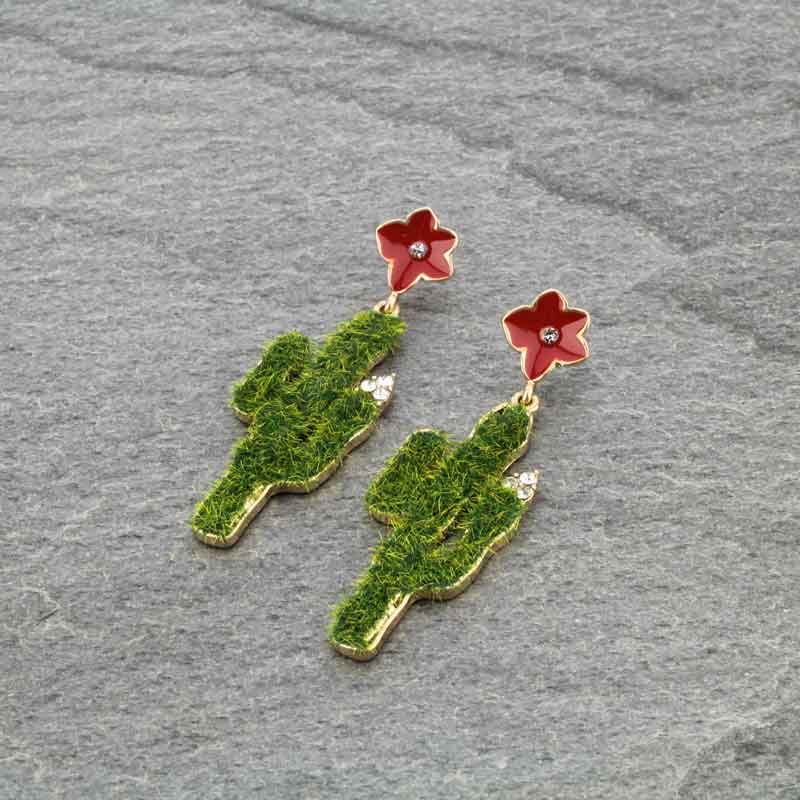 Cactus Post Earrings