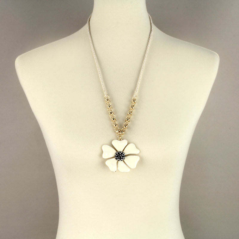 JJ Flower Long Necklace - Image 2
