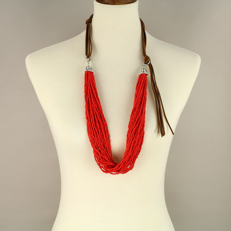 Long Bead Necklace - Image 2
