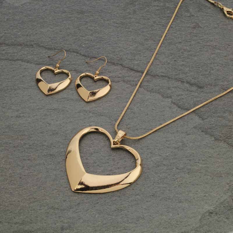 Heart Necklace Set