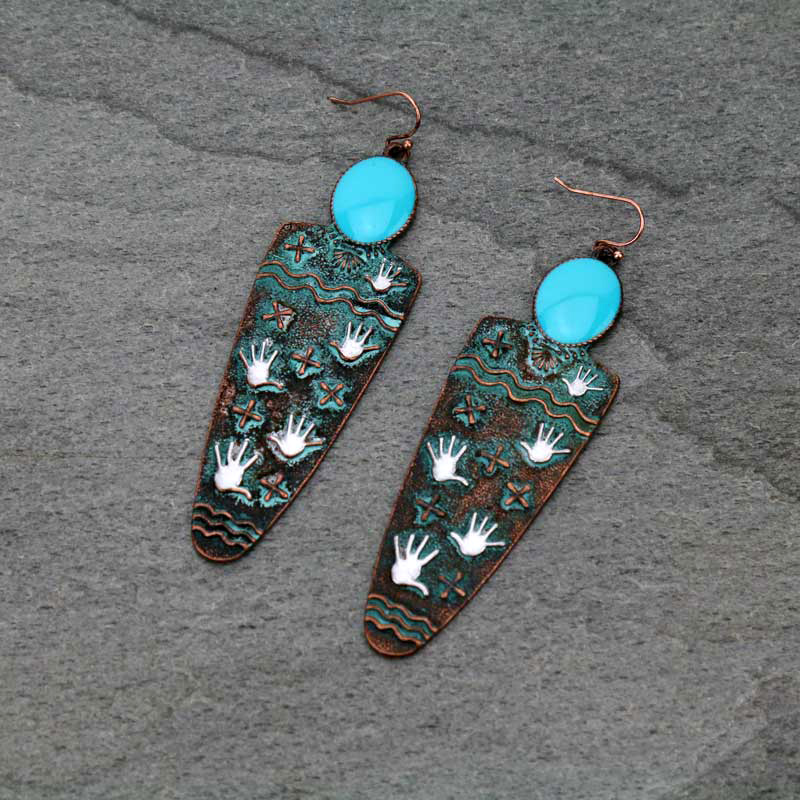 Arrowhead Fish Hook Earrings