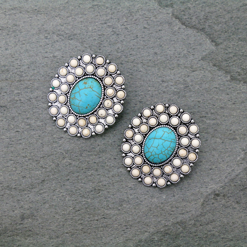 Western Stone Post Earrings