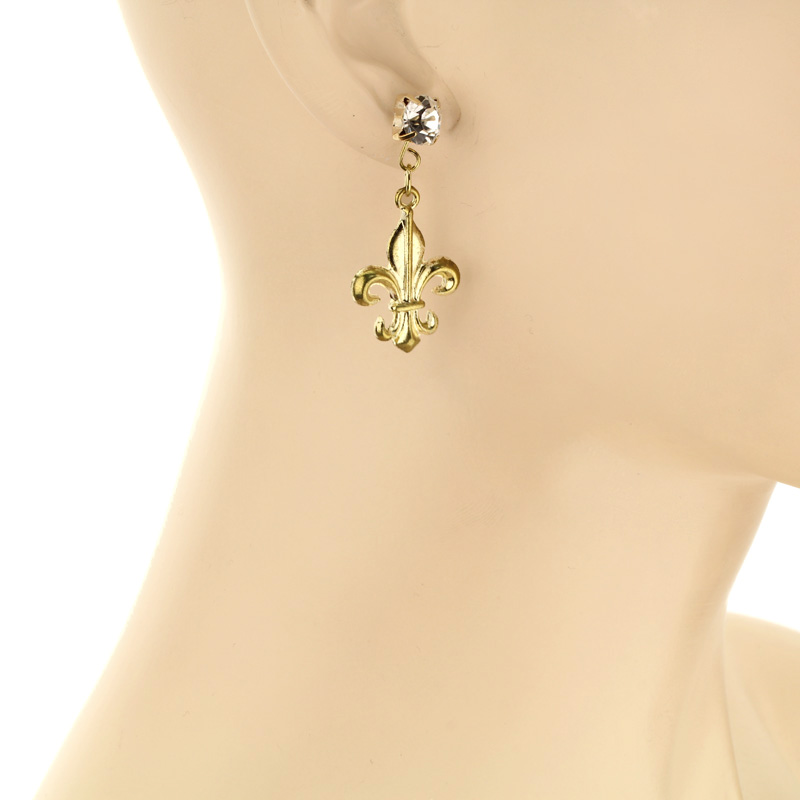 Fleur De Lis Post Earrings - Image 2